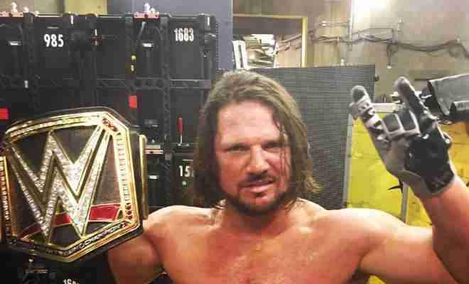 Twitter reacts as AJ Styles is crowned the new WWE World ... - 660 x 400 jpeg 16kB