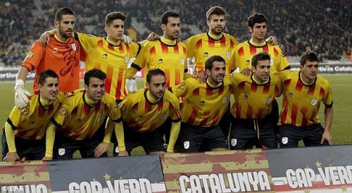 The unofficial Catalonia national football team