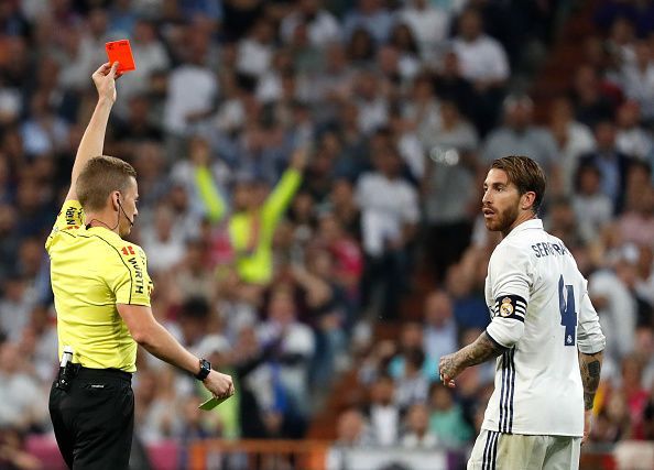 Image result for Sergio Ramos red cards