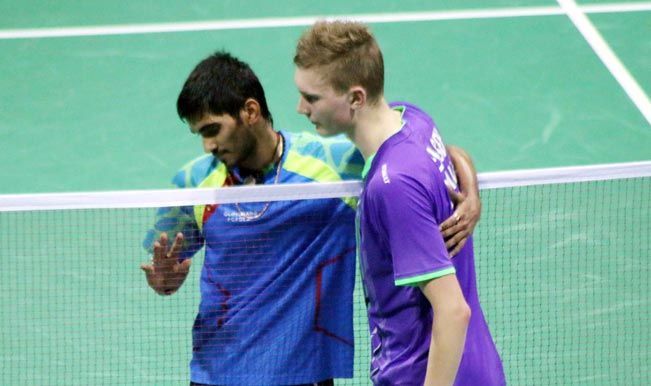 Viktor Axelsen proved to be too good for Kidambi Srikanth in the finals of the 2019 Indian Open Badminton (Image Credits- Sportskeeda)