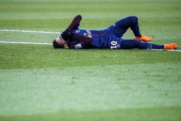 PSG's Neymar injured during a recent Ligue 1 game