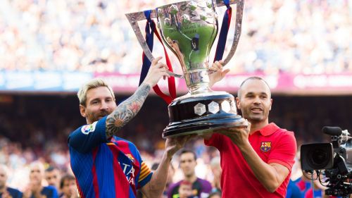 Barcelona 2017 18 Iniesta S Laliga Triumphs