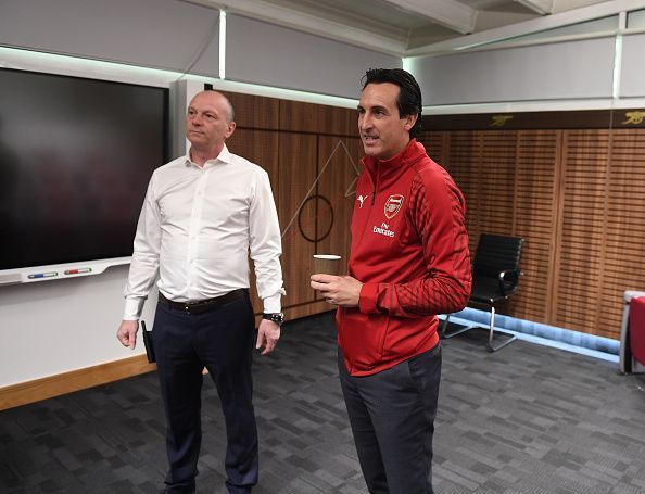 New Arsenal Head Coach Unai Emery at the Arsenal Training Ground