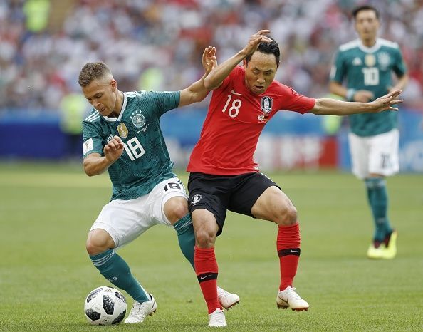 Football: S. Korea vs Germany at World Cup