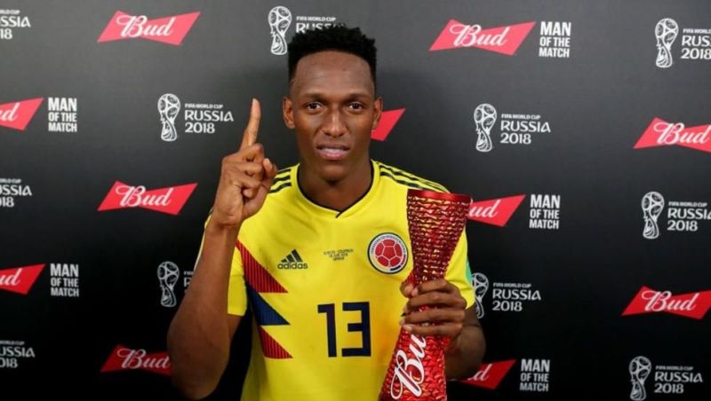 Mina's goals helped Colombia progress to the knockout stage