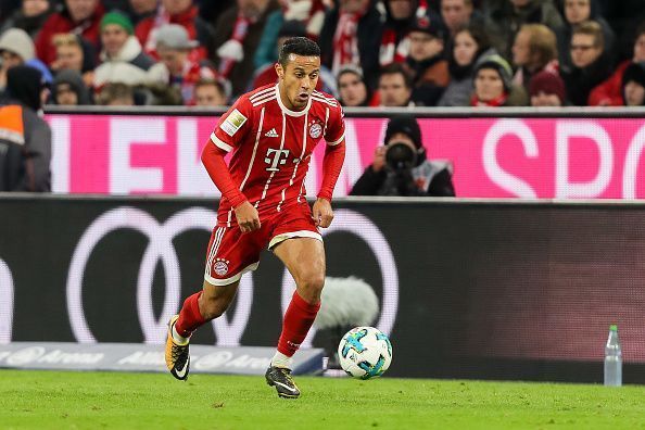Thiago's ability with the ball can never be questioned