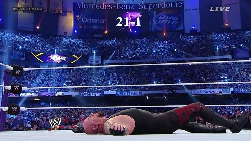 Lesnar put the 1 in 21-1
