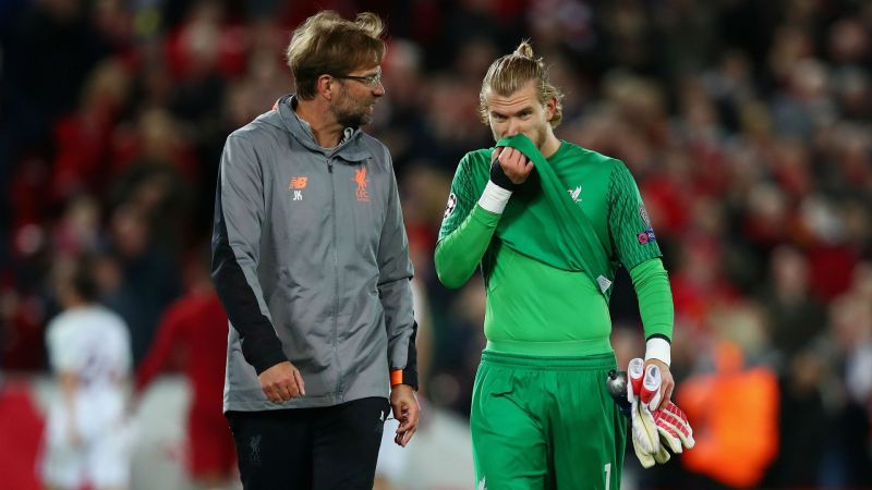 Jurgen Klopp and Loris Karius - cropped