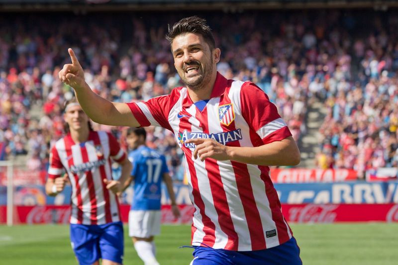Villa won the league title in his only season with Atletico Madrid