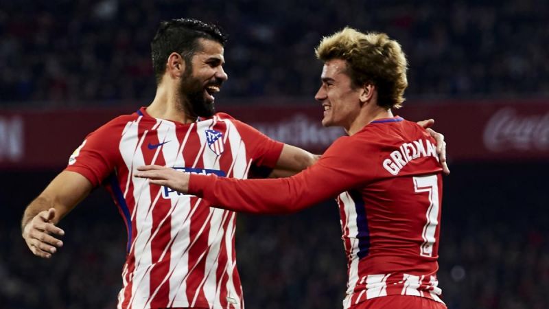 Costa and Griezmann currently lead the Atletico Madrid attack