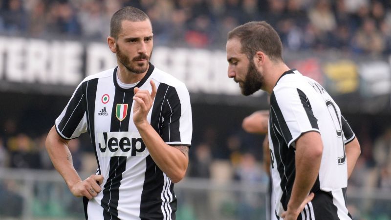 Leonardo Bonucci and Gonzalo Higuain - cropped