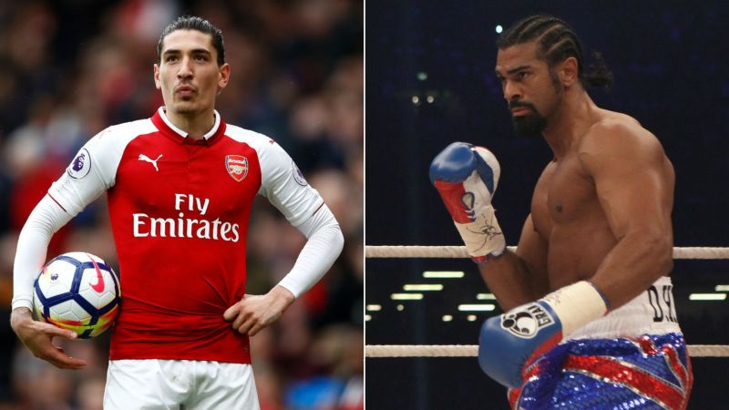 Hector Bellerin David Haye - cropped