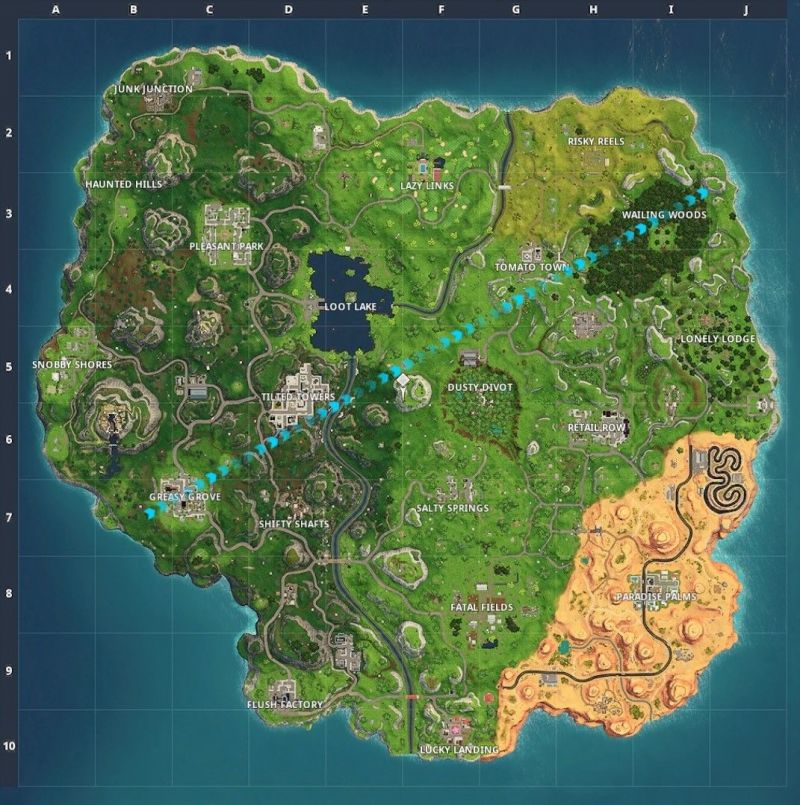 Fortnite map: The Ultimate Guide - 800 x 805 jpeg 143kB