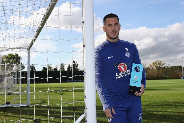 Hazard won September's Player of the Month award