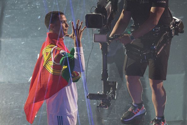 Real Madrid Celebrates After Victory In The Champions League Final Against Liverpool