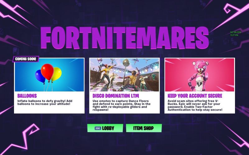 fortnitemare challenges and event - fortnite disco floor