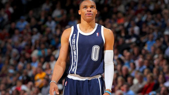 russell westbrook jersey navy