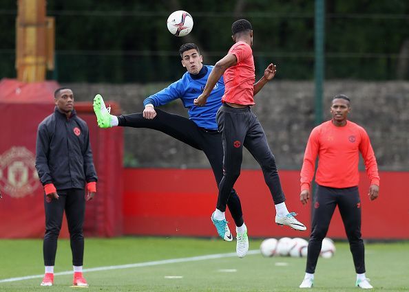 A lot of Manchester United's previously injured stars are back in training.