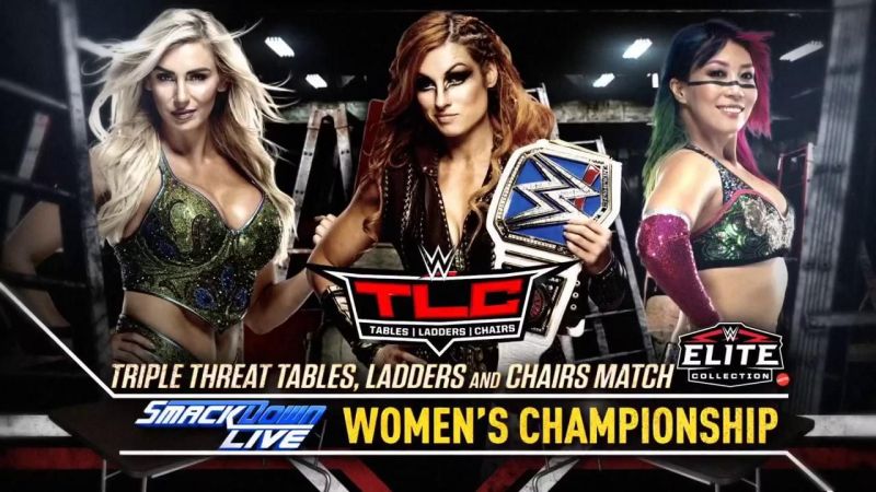 Risultati immagini per becky lynch vs charlotte flair vs asuka tlc