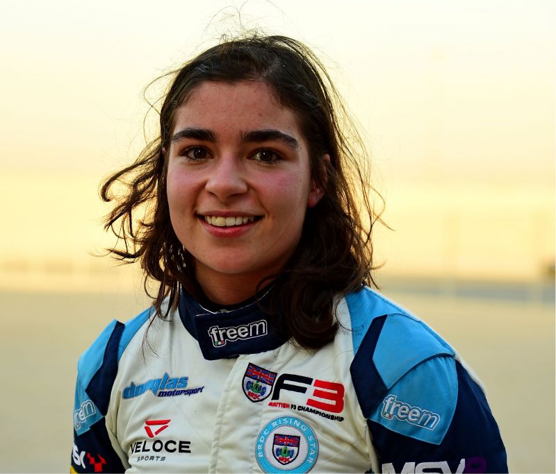 Jamie Chadwick sets the early pace in MRF Challenge