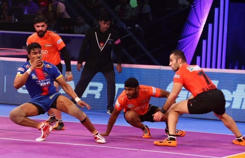 Surinder Singh's advance tackle attempts