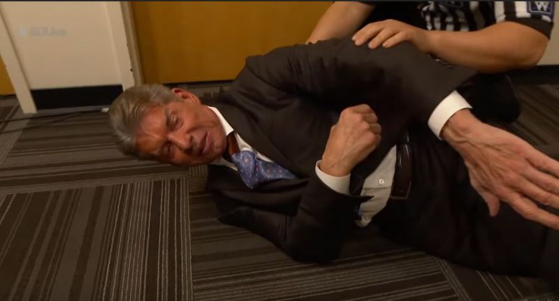 Resultado de imagen de wrestler attacked vince mcmahon real"