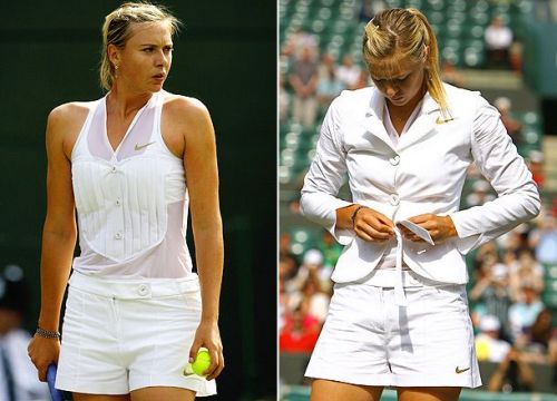 sharapova tennis outfits