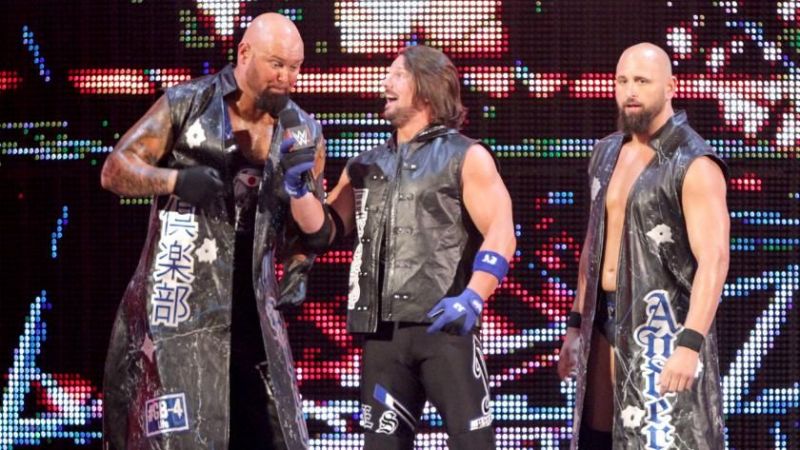 AJ Styles. Luke Gallows and Karl Anderson