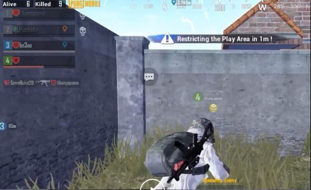 Pubg Hack Pubg Mobile Player With A Blank Name Kills People Using Hacks - a hacker ! with no name shooting through walls