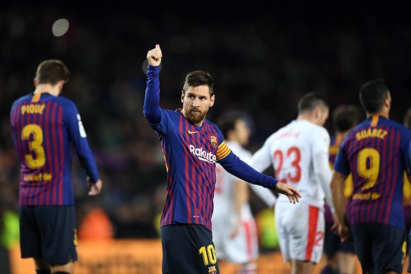 Messi scored his 400th LaLiga goal during a routine 3-0 win over Eibar on Sunday