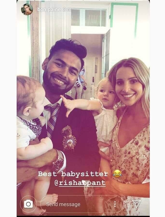 Rishabh Pant Reveals His Conversation With Tim Paine's Wife