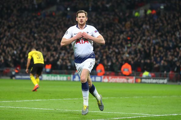 Vertonghen took his goal well and was Tottenham's best performer on a memorable night