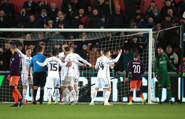 VAR was not in operation here but if it was, both of City's final two goals would not have counted