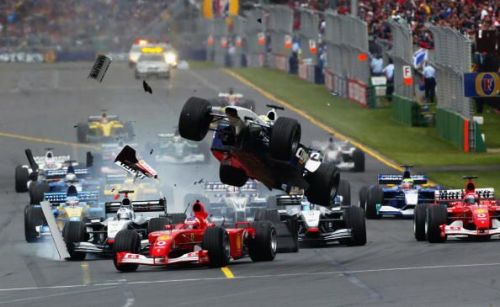 Image result for great f1 crashes
