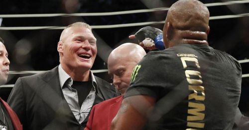   Brock Lesnar could face UFC heavyweight champion Daniel Cormier in an MMA fight later this year 