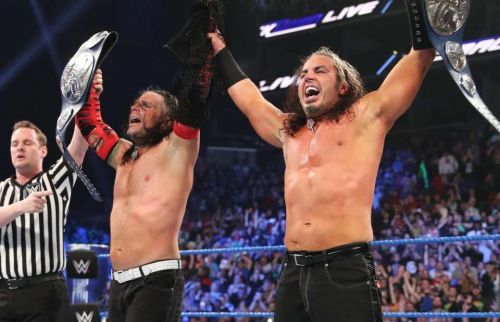   Jeff and Matt Hardy are the defending team champions 