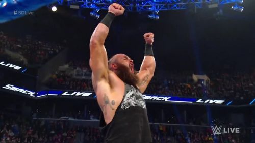  ] Braun Strowman made a surprise appearance at SmackDown LIVE 