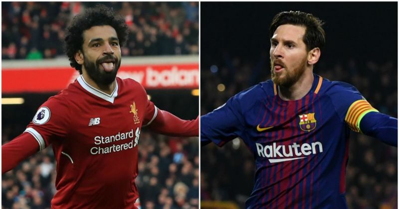 Mohamed Salah and Lionel Messi