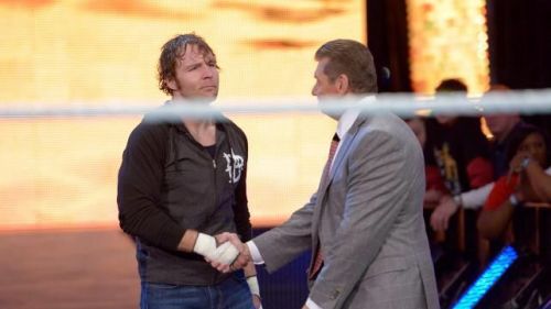   Ambrose and Vince McMahon 