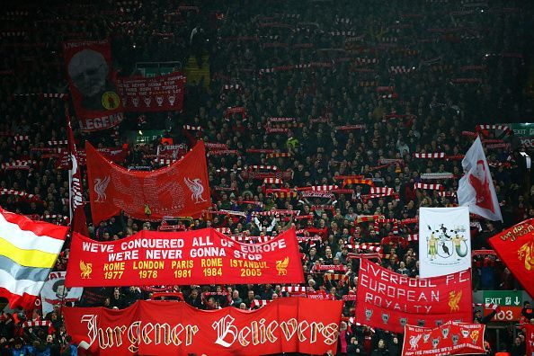 Liverpool v FC Bayern Muenchen - UEFA Champions League Round of 16: First Leg