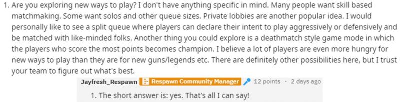 Apex Legends: Reddit