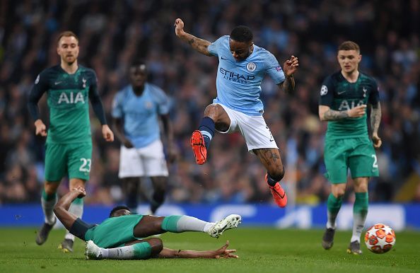 Manchester City will be looking to exact revenge against Tottenham today after their dramatic UCL tie