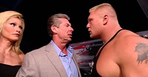  ] Brock Lesnar and Vince McMahon 