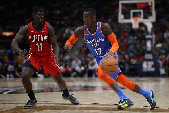Dennis Schroder made a major contribution from the OKC bench