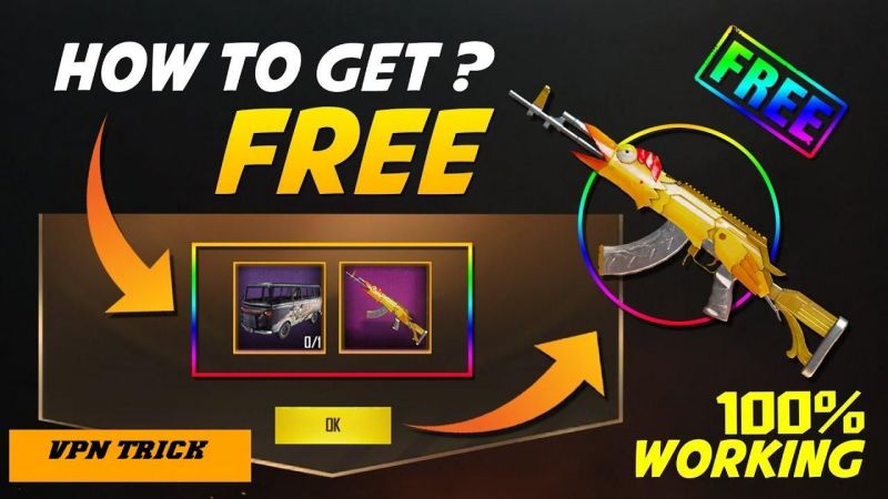 Pubg Mobile Trick How To Get Guaranteed Vehicle Or Weapon Skin With - image courtesy cool gamers