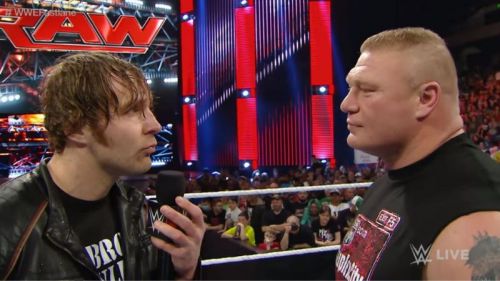  ] Dean Ambrose vs. Brock Lesnar was not up to the hype 