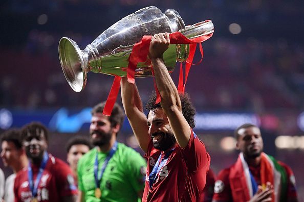 Image result for mohamed salah champions league trophy