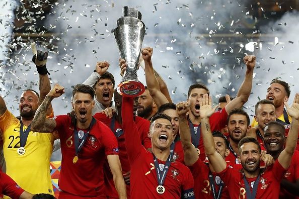 Ronaldo lifted the UEFA Nations League with Portugal