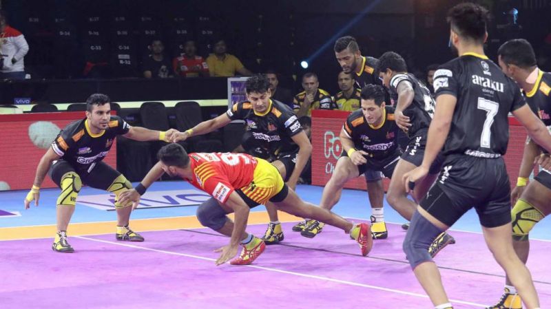 The Telugu Titans' defenders put up a positive show against Gujarat