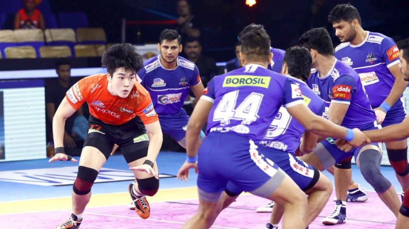 Dong Geon Lee scored 9 raid points for U Mumba